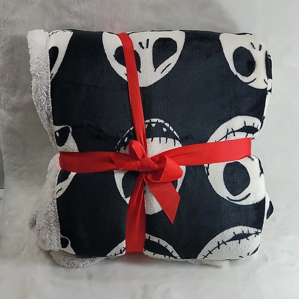 Disney Nightmare Before Christmas Sherpa Full/Queen Blanket